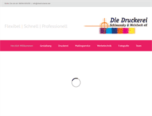 Tablet Screenshot of diedruckerei.net